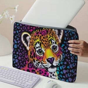 Lisa Frank Multicolor Leopard Laptop Case
